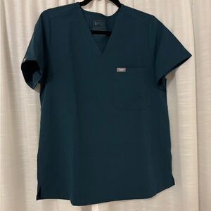 FIGS Caribbean Blue Scrub Top